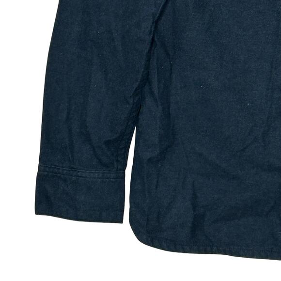 New Everlane Brushed Flannel Shirt Heather Blue Button Down Men Small  NWOT - Picture 6 of 10